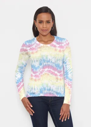Waves Tie Dye (7896) ~ Signature Long Sleeve Crew Shirt