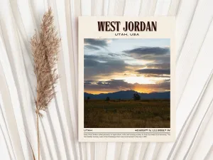 West Jordan Vintage Wall Art, Utah, USA