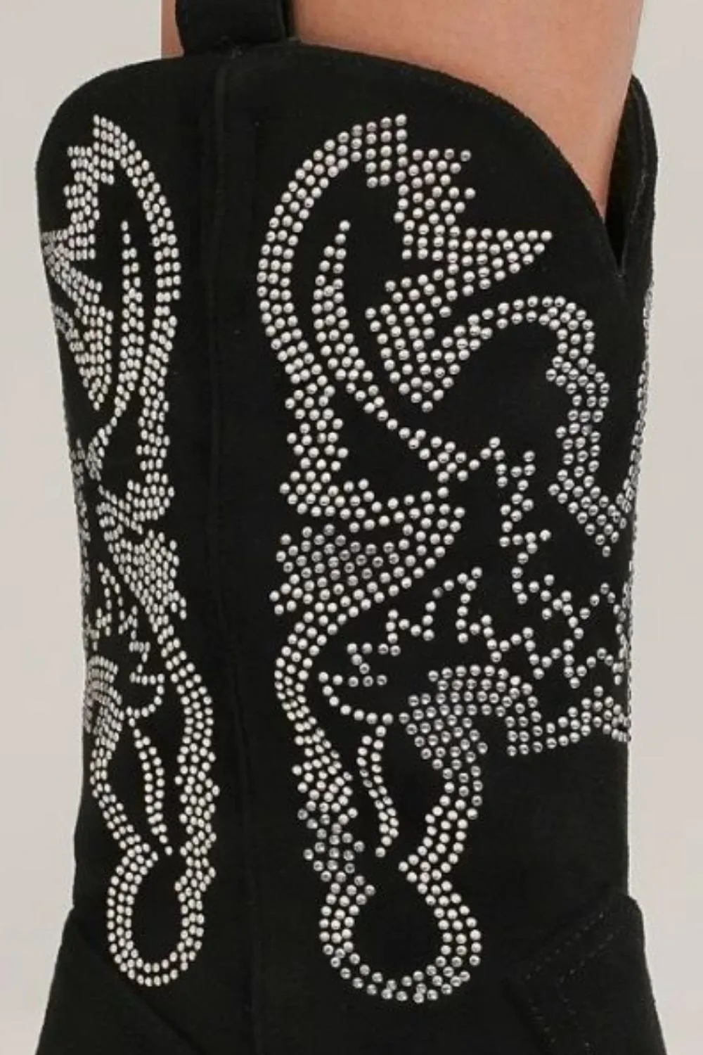 Western Wear - Beast Fashion Rhinestone Detail Point Toe Boots