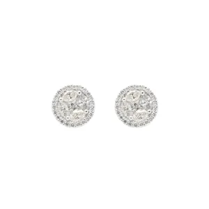 White Gold & Diamond Large Rings of Saturn Earrings II