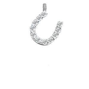 white gold horse shoe