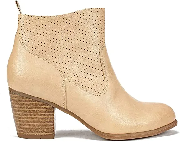 WHITE MOUNTAIN Shoes GRACE Women's Boot, SAND/NAPPA/PU, 7 M