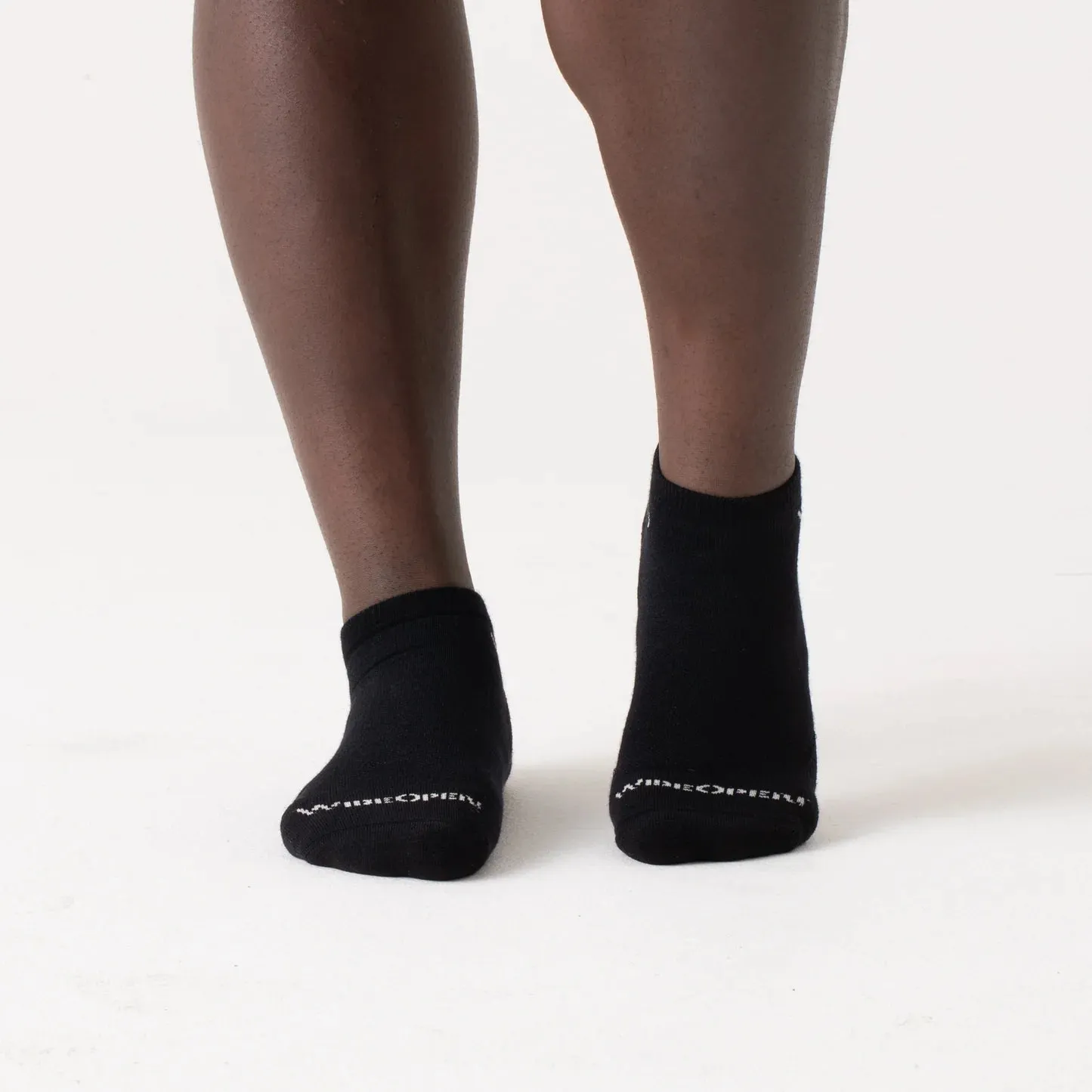 WIDE OPEN SOLID CUSHIONED NO SHOW SOCKS MEN'S