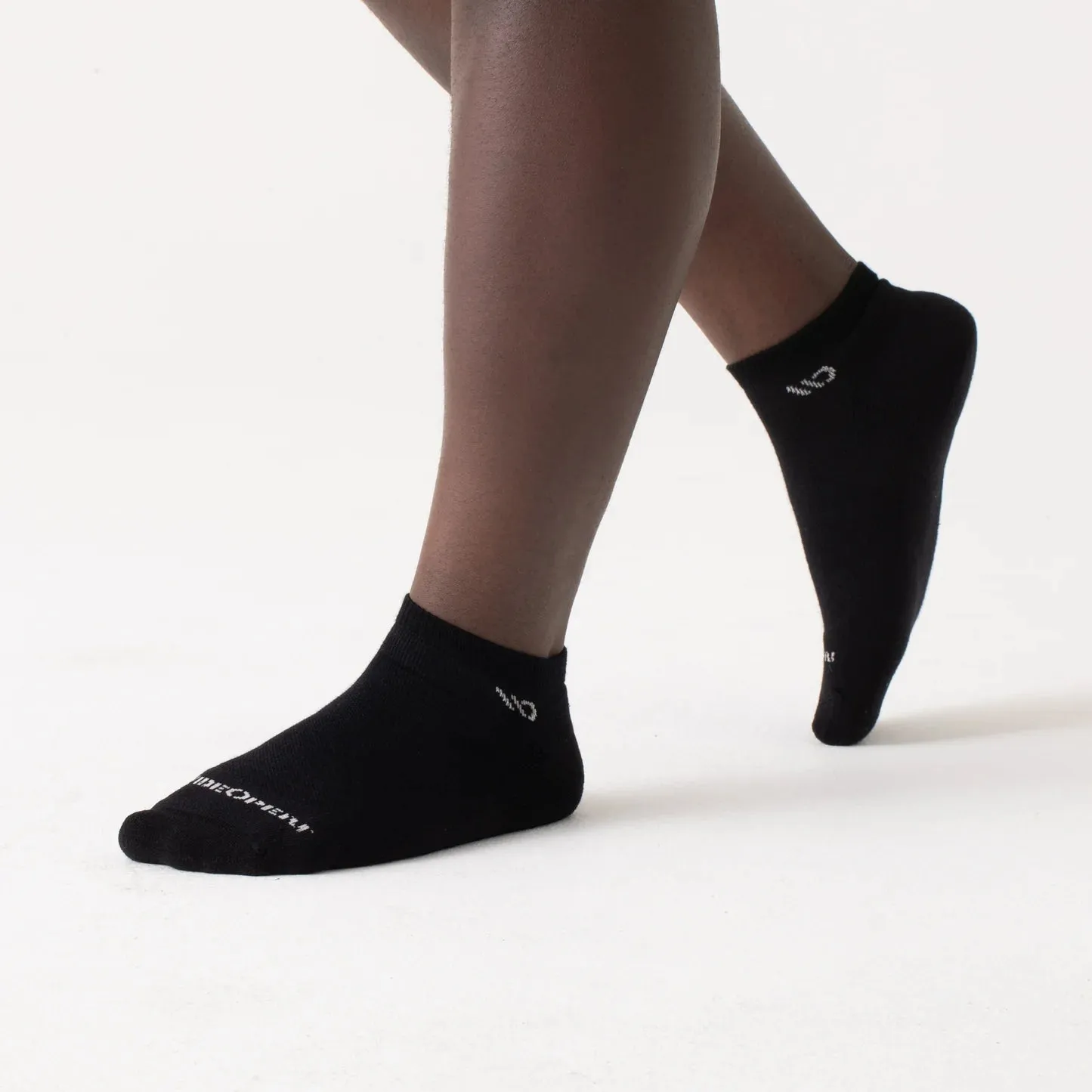 WIDE OPEN SOLID CUSHIONED NO SHOW SOCKS MEN'S