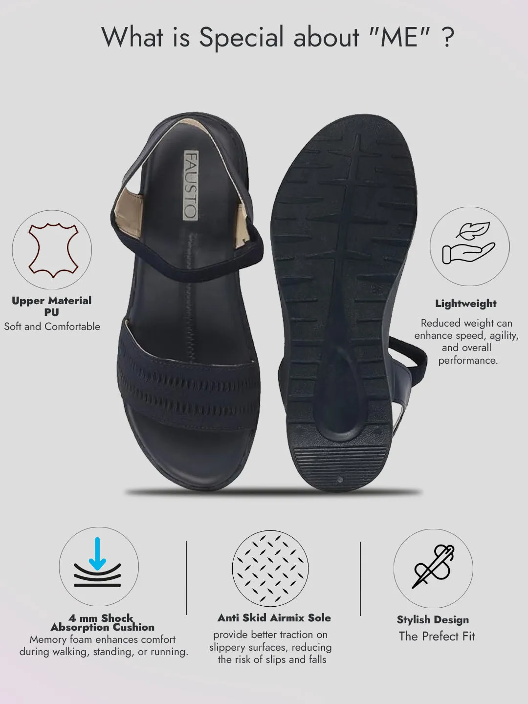 Women Blue Open Toe Platform Woven Design Slip On Sandals