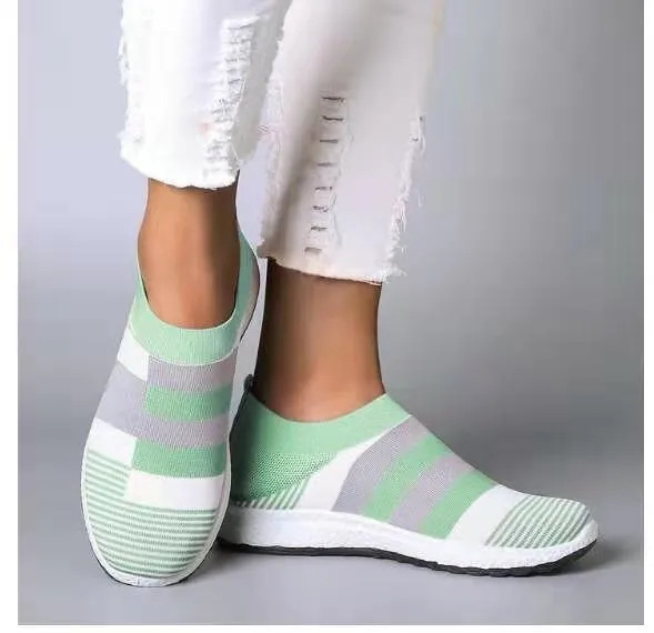 Women Breathable Platform Flats Bunion Corrector Slip On Shoes
