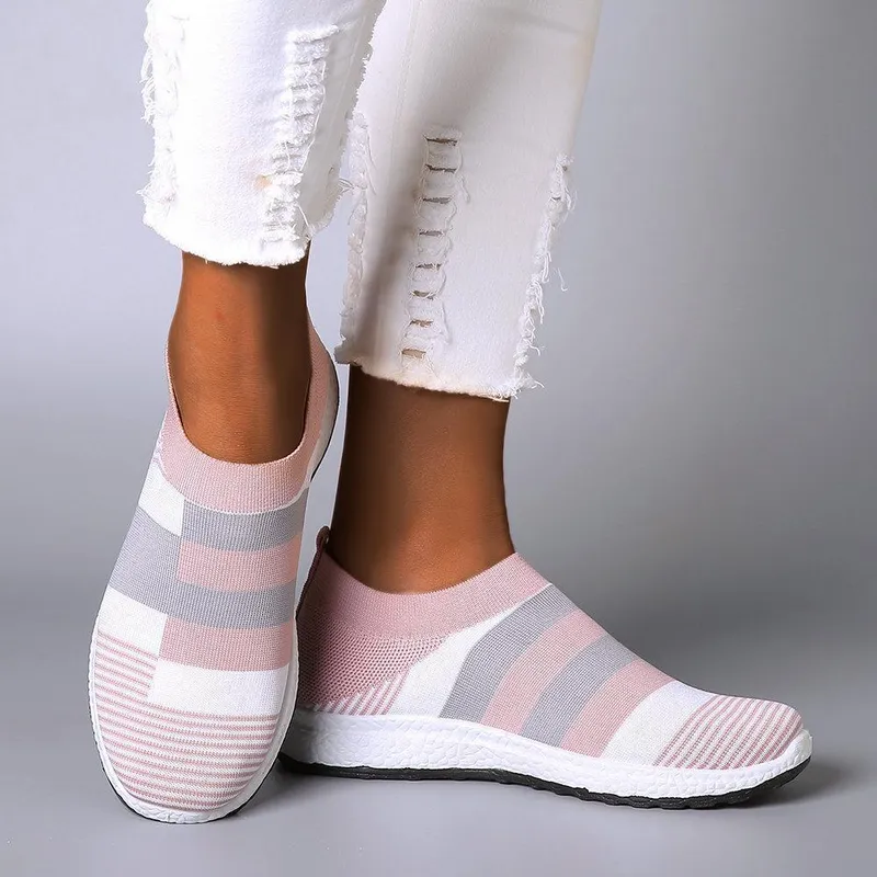 Women Breathable Platform Flats Bunion Corrector Slip On Shoes
