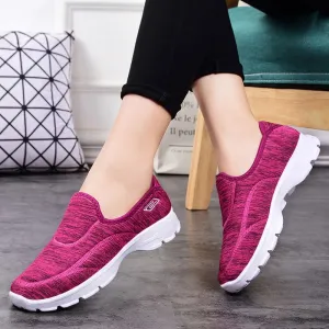 women casual shoes slips ladies fancy shoes women's macines comfortable breathable walking sneaker zapatillas mujer B11A