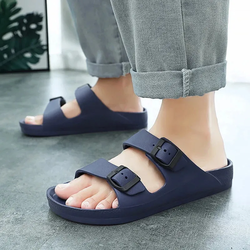 Women Men Slippers Soft Sandals Women Beach Casual Shoes EVA Slides Original Men Flip-flop