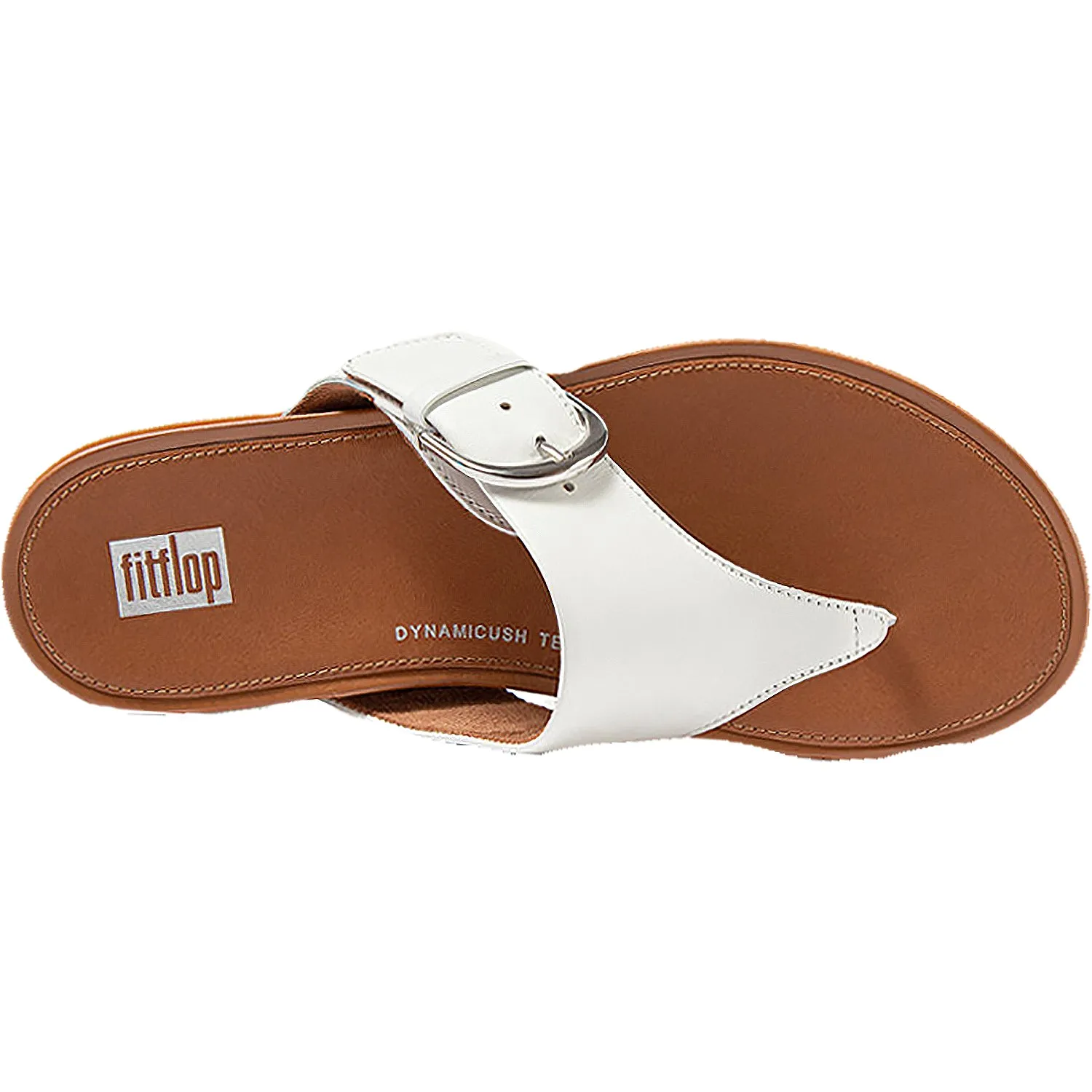 Women's FitFlop Graccie Toe-Post Urban White Leather