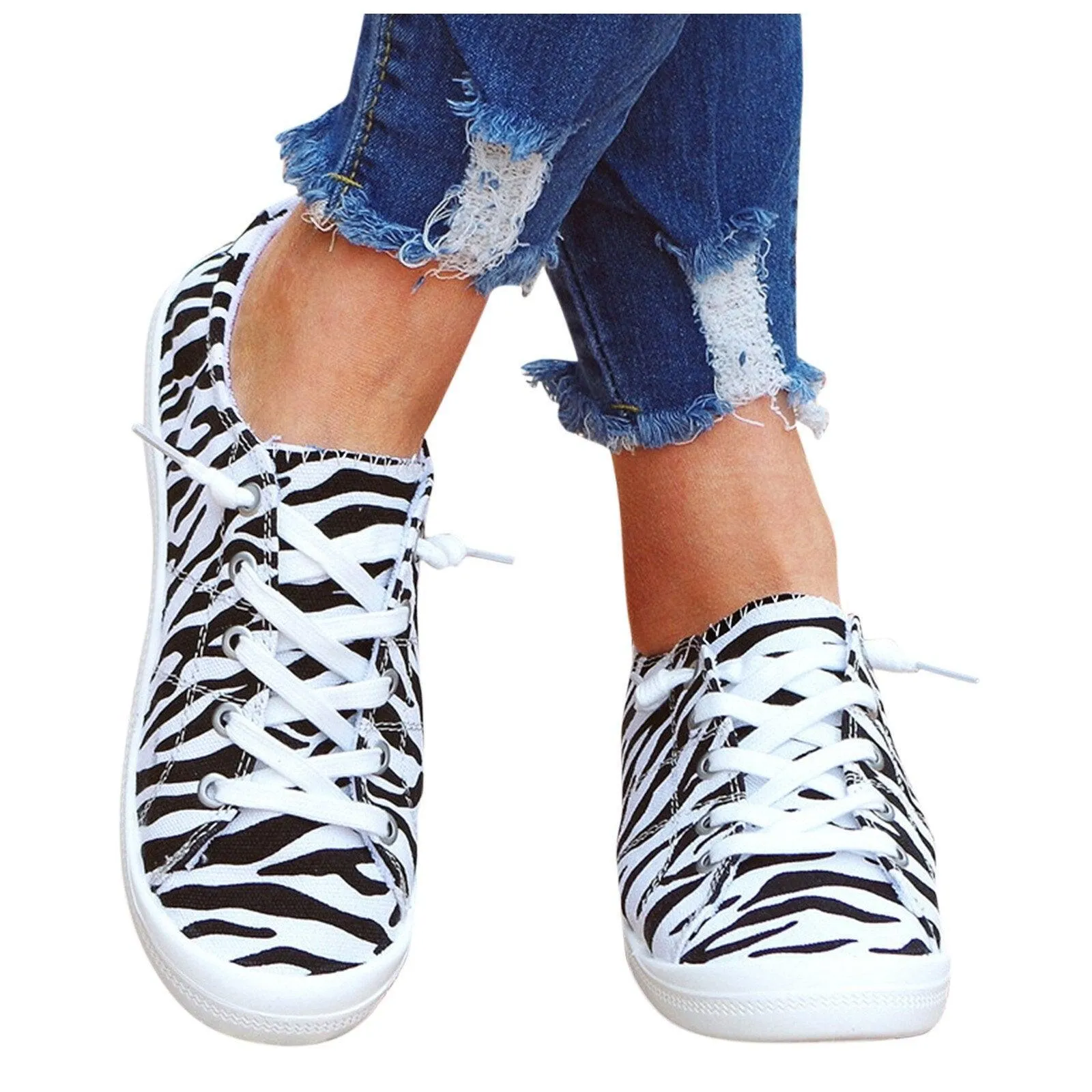Women's Flats Slip On Flats Canvas Loafers