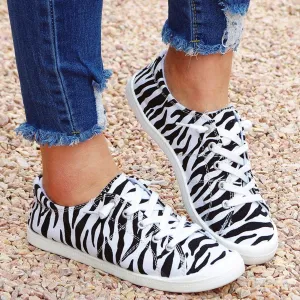 Women's Flats Slip On Flats Canvas Loafers