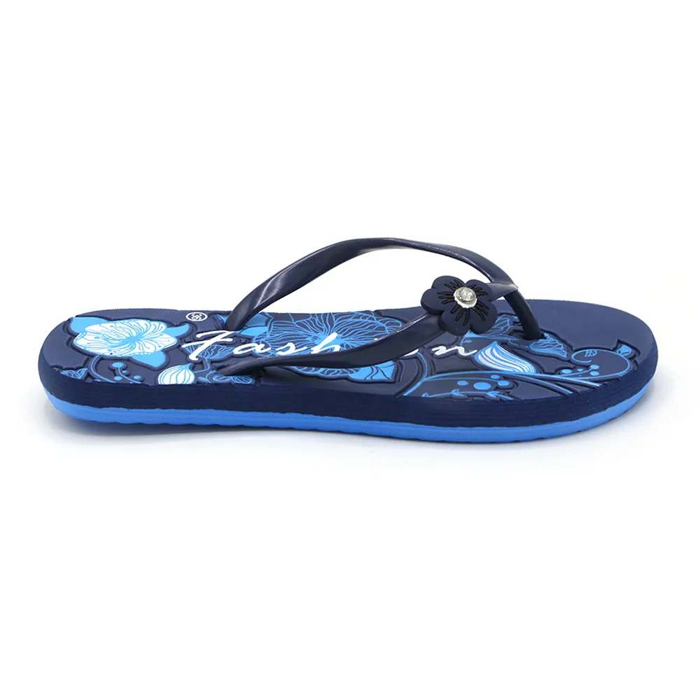 Women's Flip Flop Slipper - Navy Blue