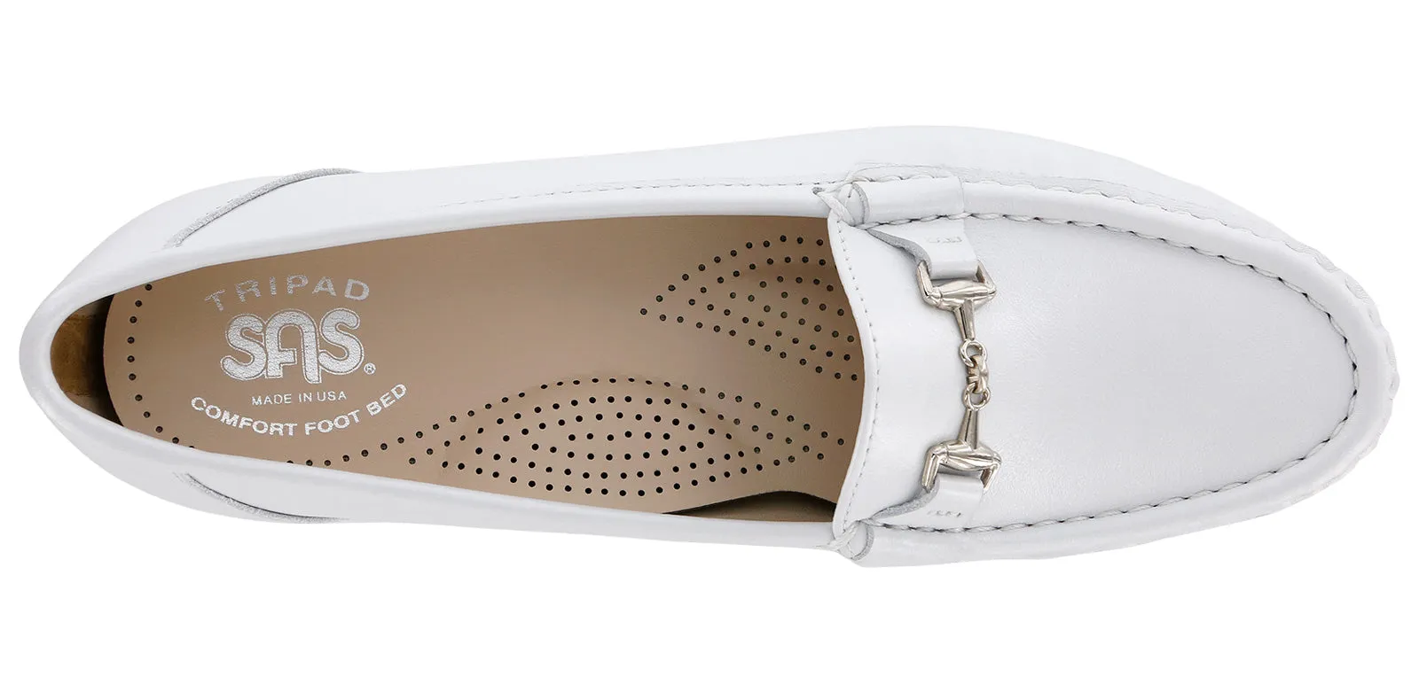 Women's Metro Slip On Loafer in Pearl White