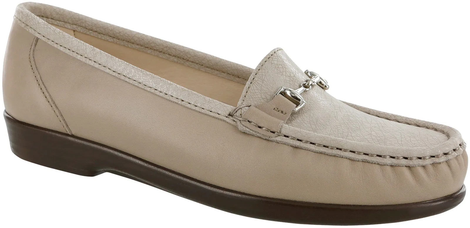 Women's Metro Slip On Loafer in Taupe / Linen Web