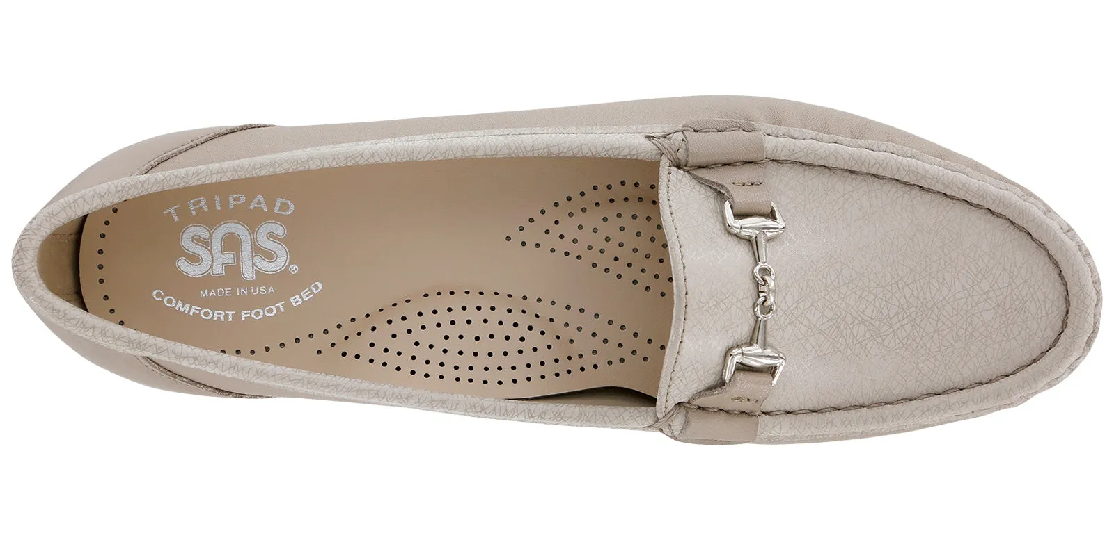 Women's Metro Slip On Loafer in Taupe / Linen Web