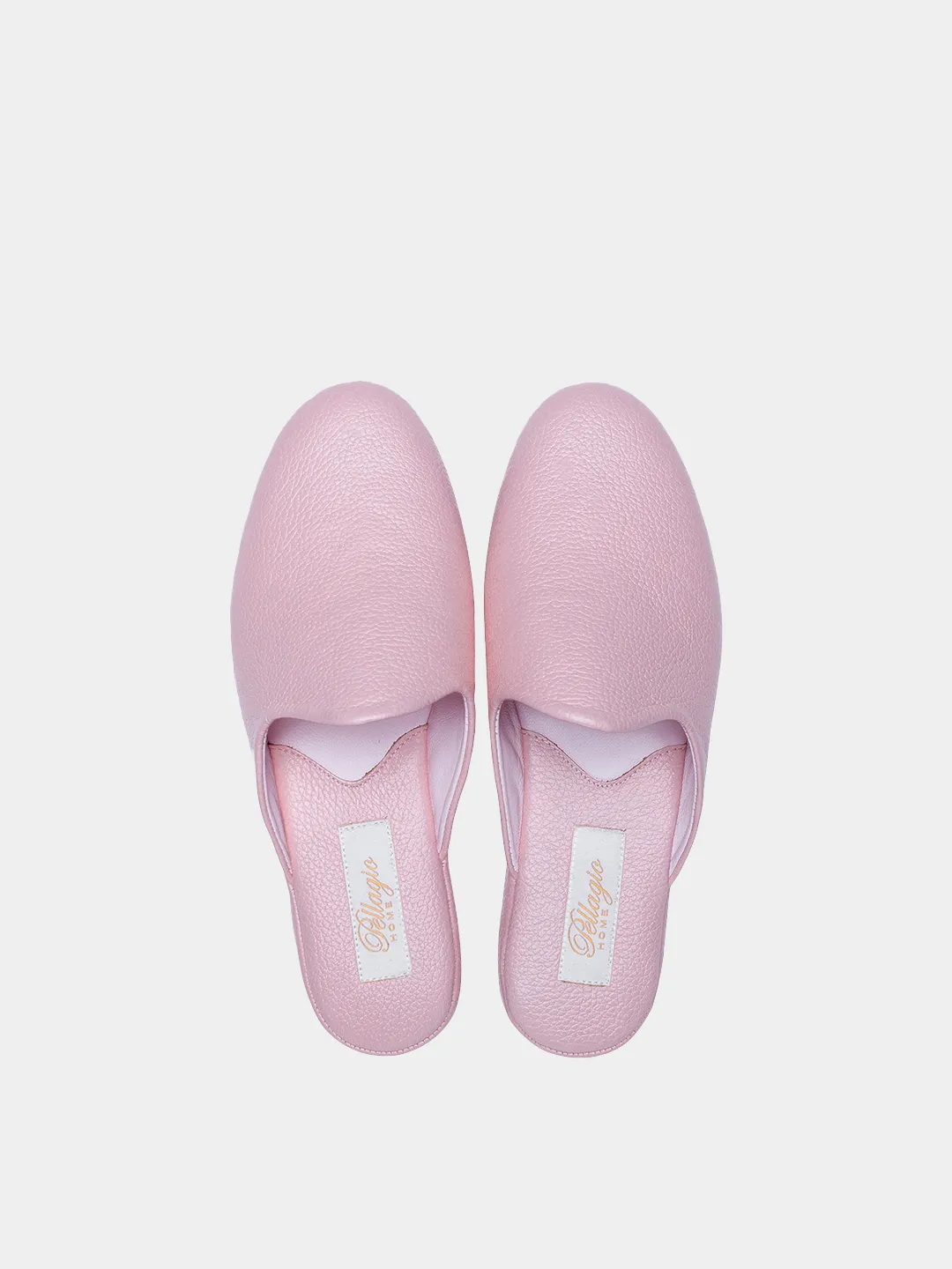 Women's pink slippers Model 1101  Flotar Leather