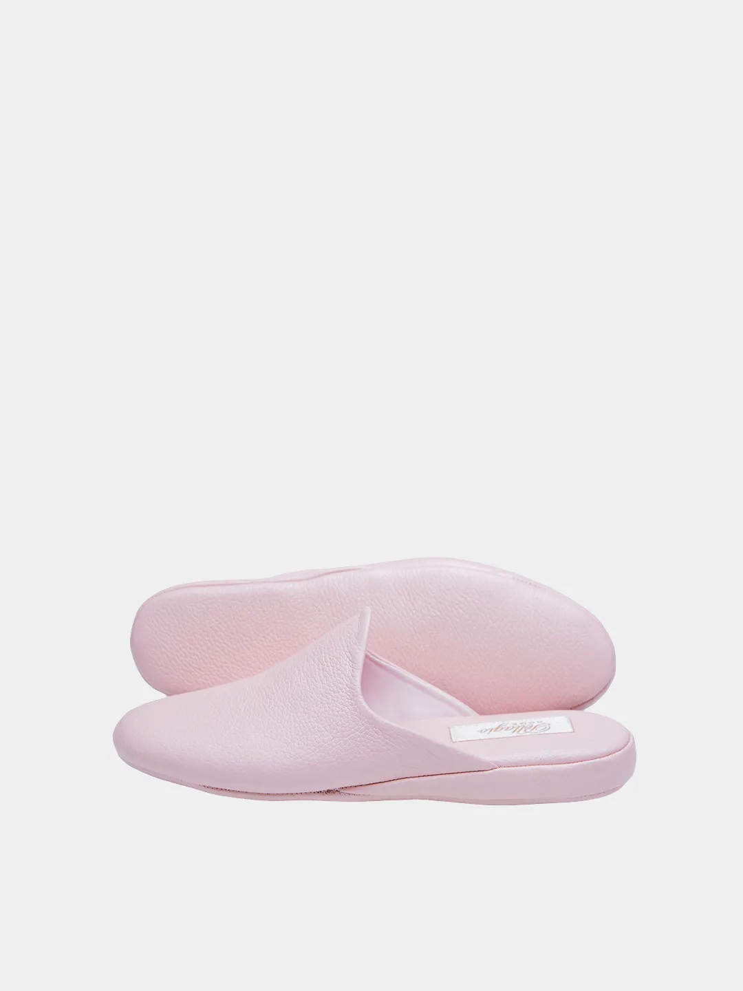 Women's pink slippers Model 1101  Flotar Leather
