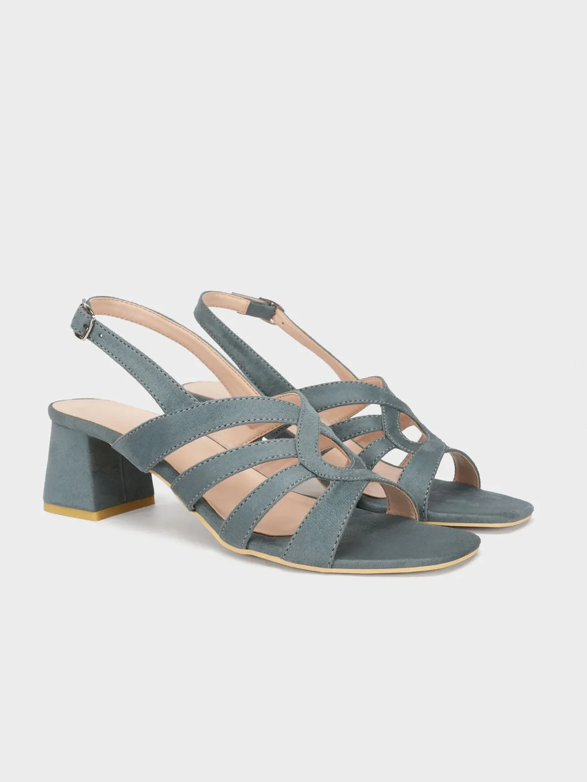 Womens "ARIEL" Comfy Block Heel Sandals