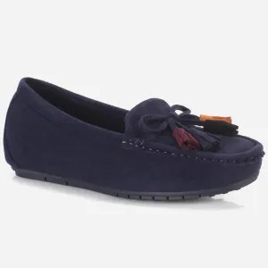 Womens "UNELI" Low Wedge Moccasins