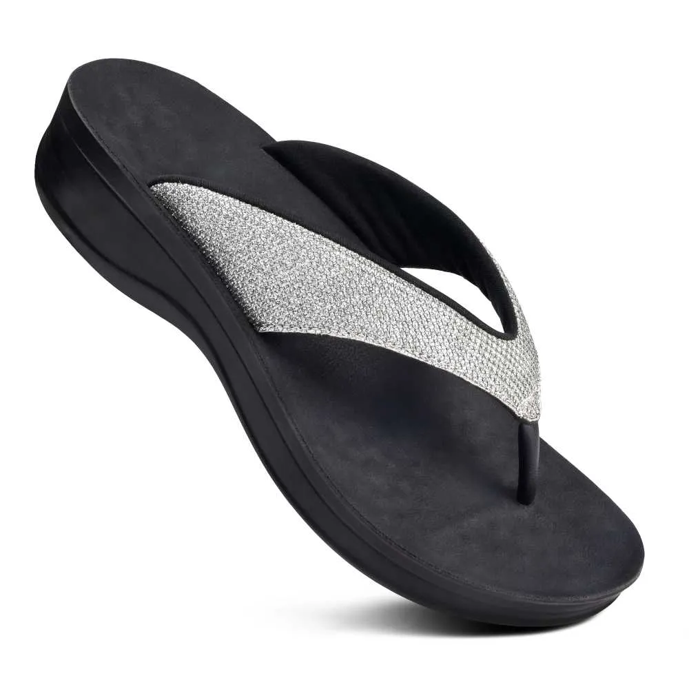 Women's Sandals Sparkle Silver