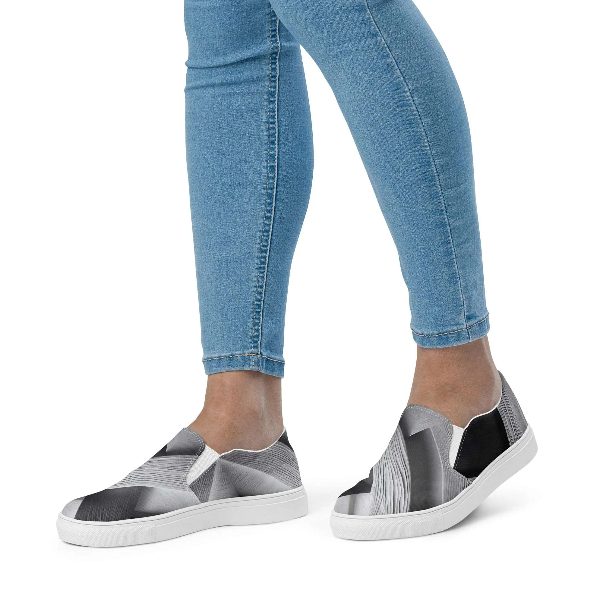 Women’s Slip-on Canvas Stamp-7