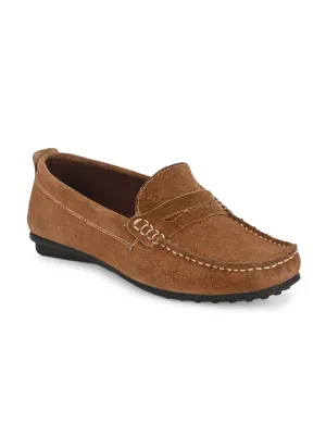 Women's Suede Leather Moccasin