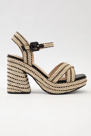 Yara Raffia Wedge