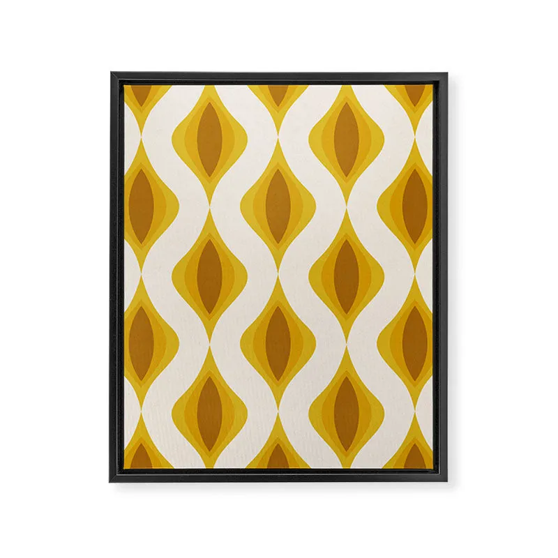 Yellow Ornaments Art Canvas