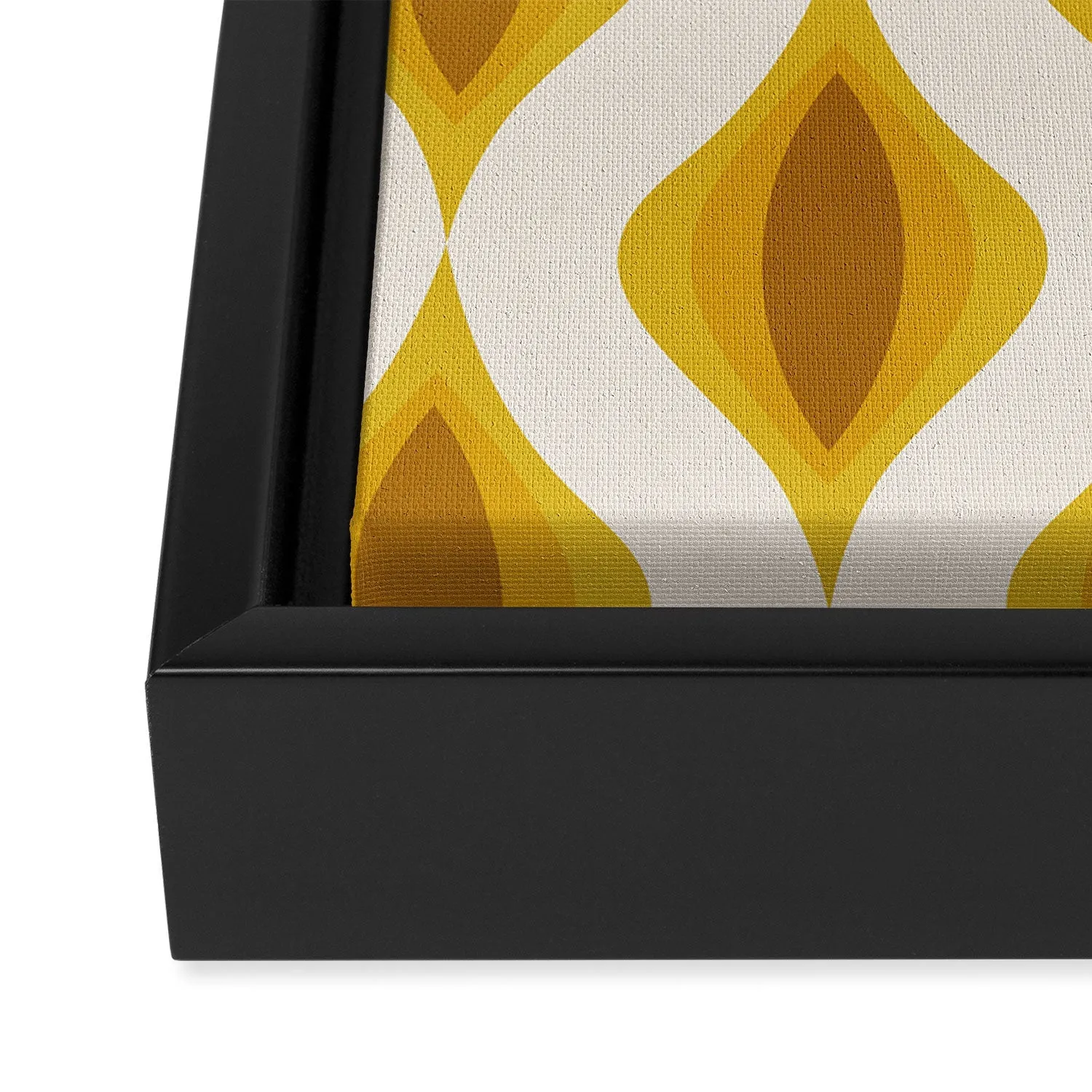 Yellow Ornaments Art Canvas