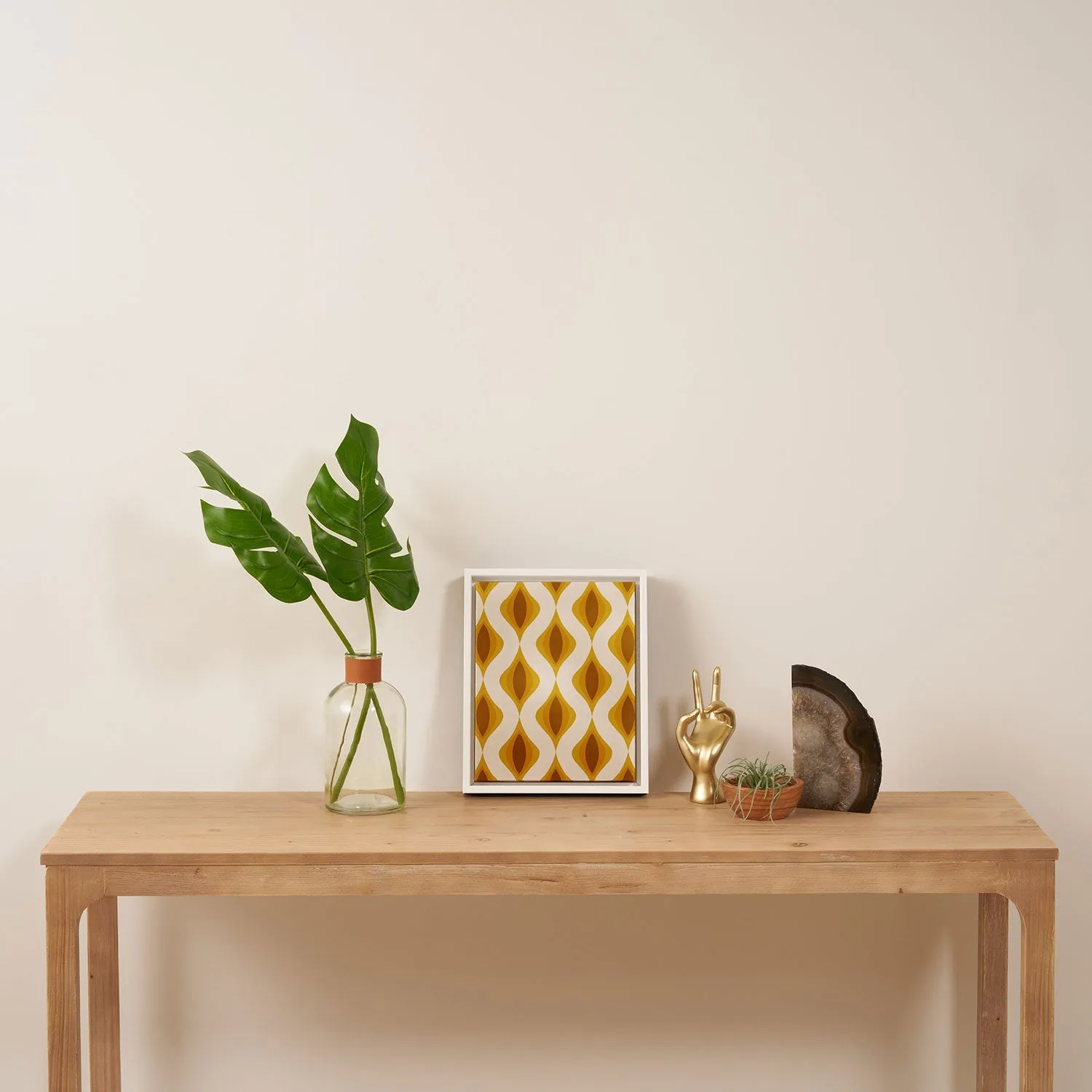Yellow Ornaments Art Canvas