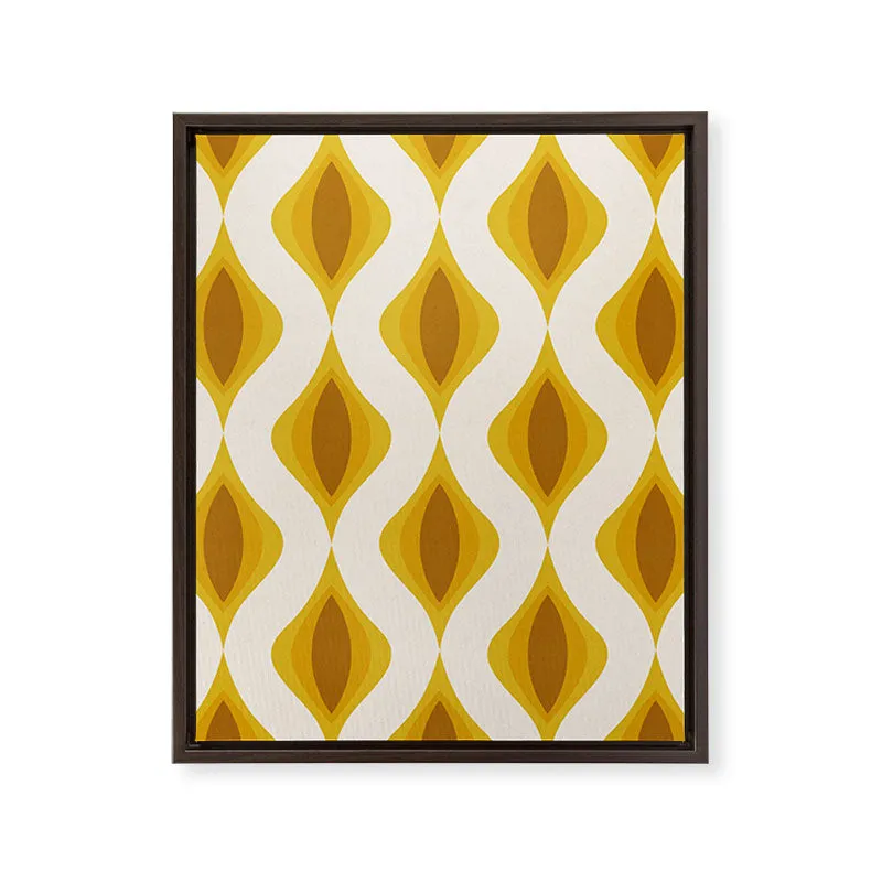 Yellow Ornaments Art Canvas