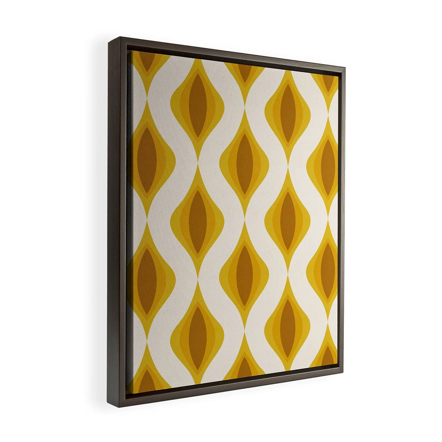 Yellow Ornaments Art Canvas