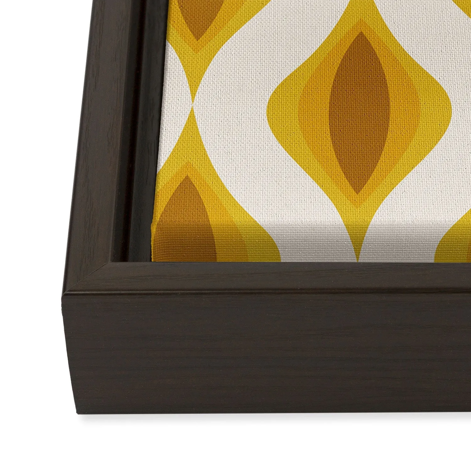 Yellow Ornaments Art Canvas