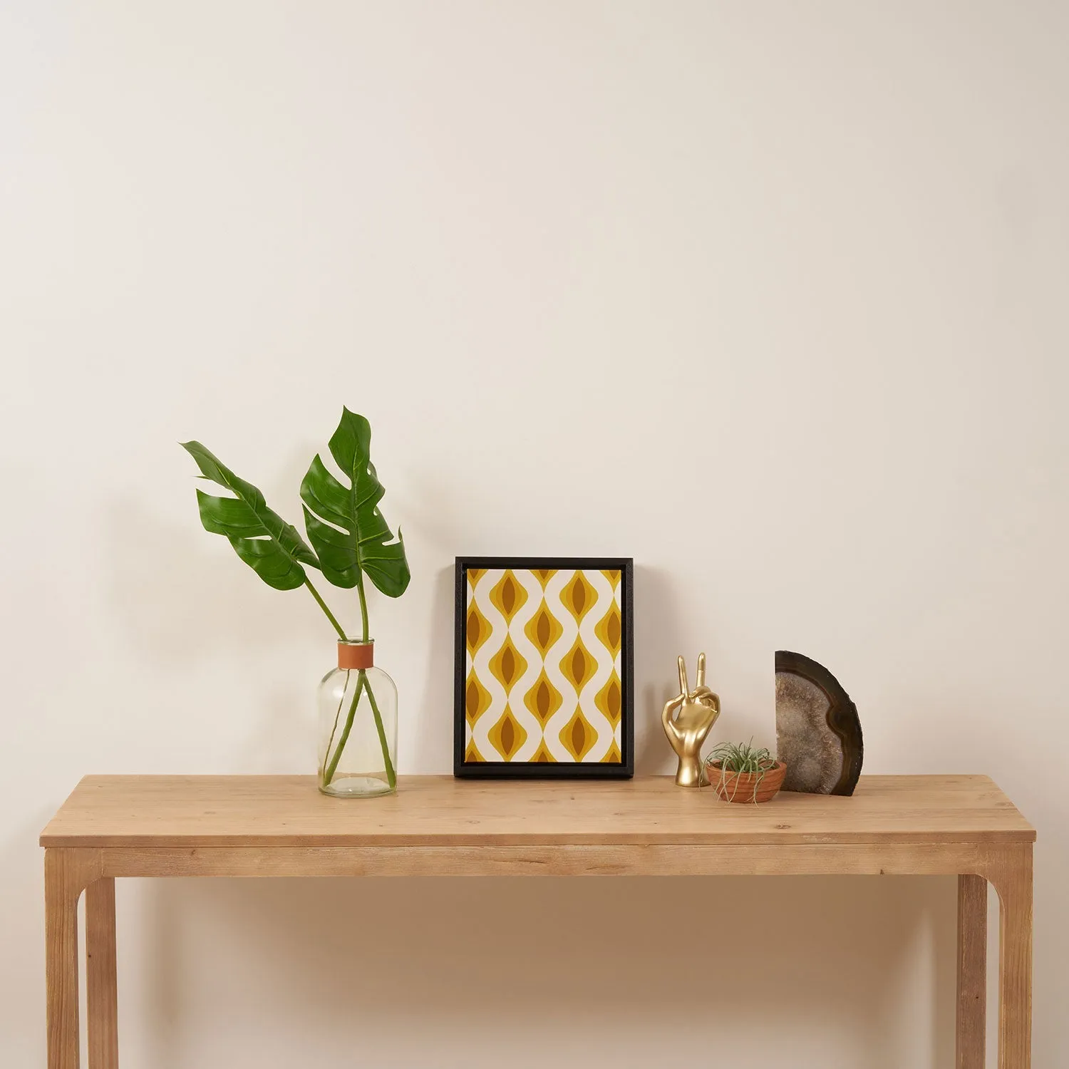 Yellow Ornaments Art Canvas