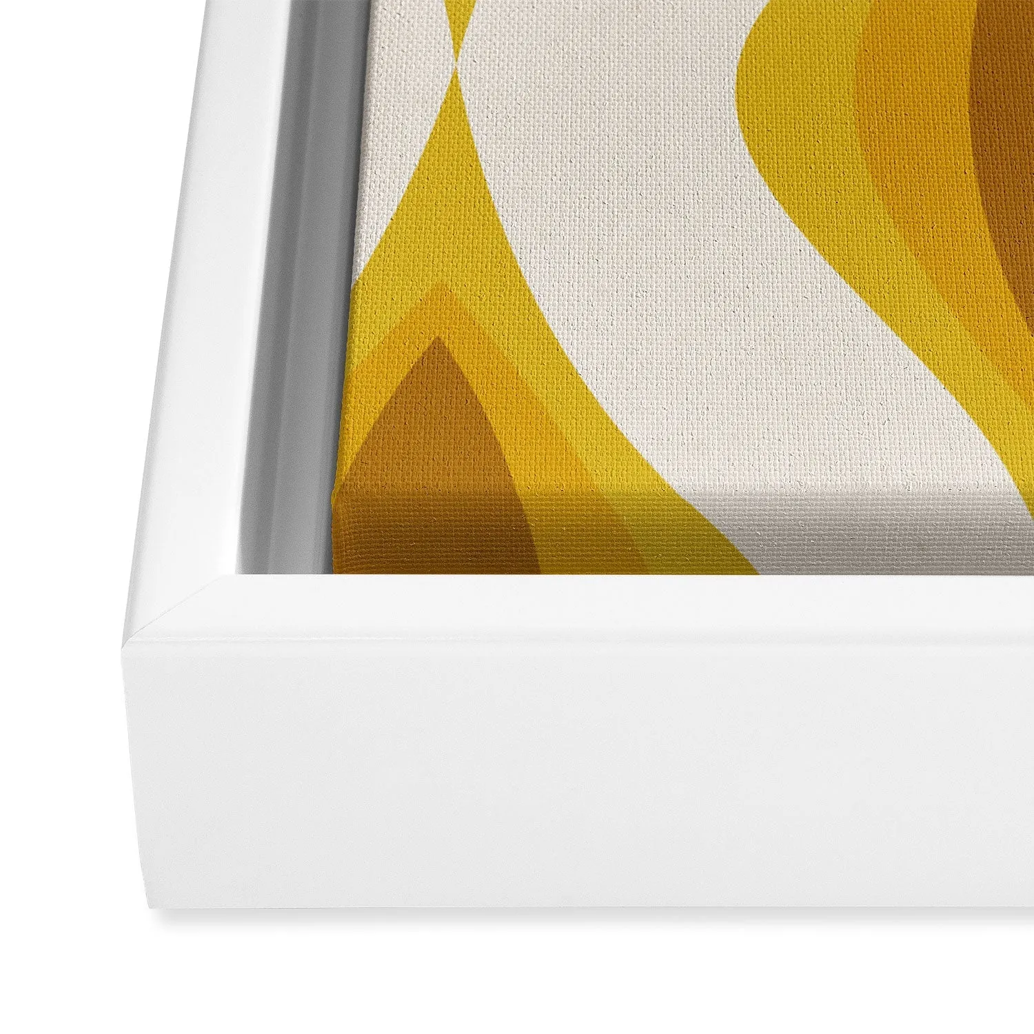 Yellow Ornaments Art Canvas