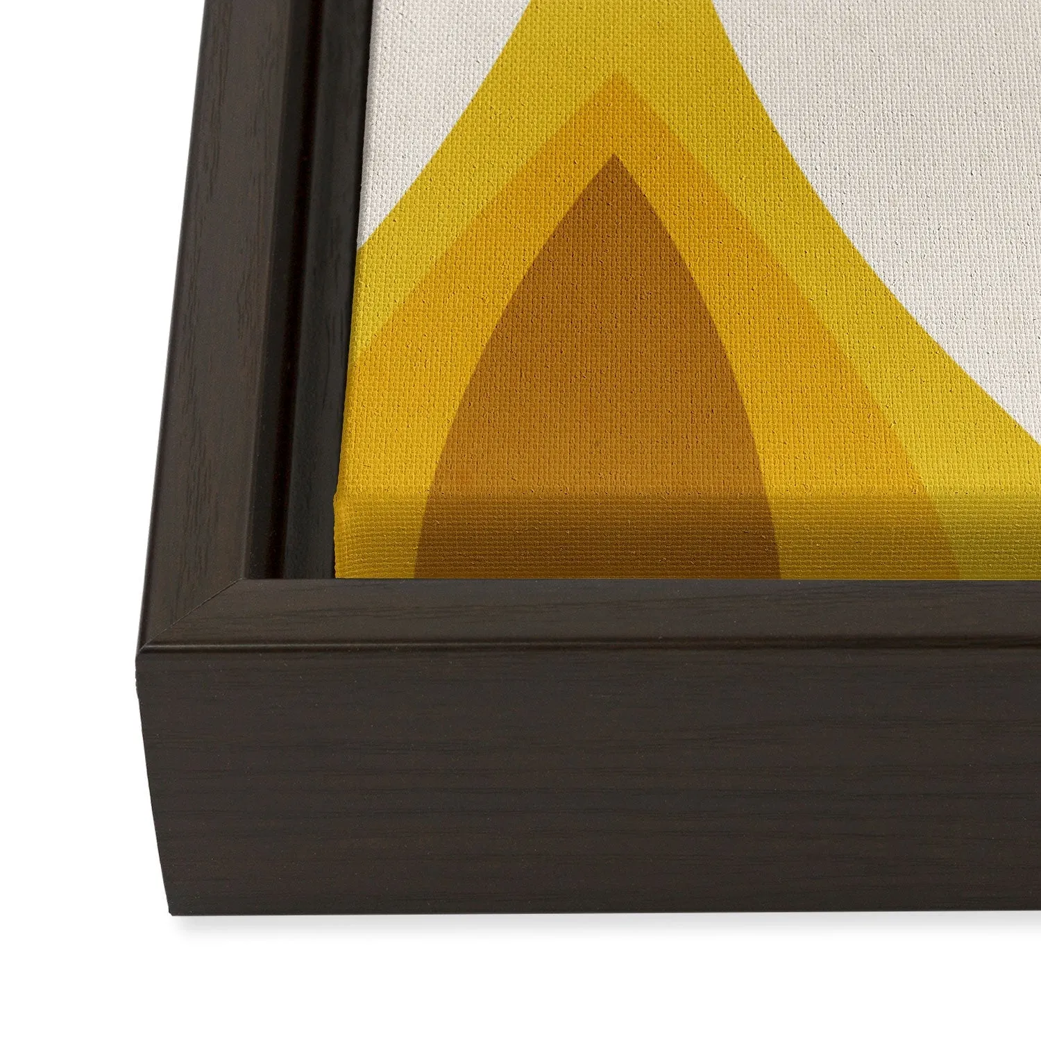 Yellow Ornaments Art Canvas