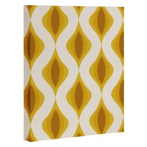 Yellow Ornaments Art Canvas
