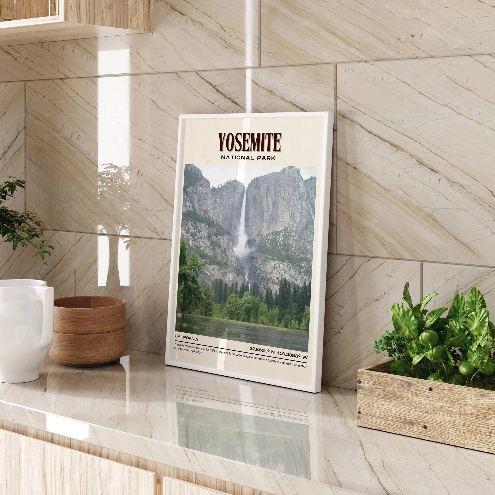 Yosemite National Park Vintage Wall Art, California, USA